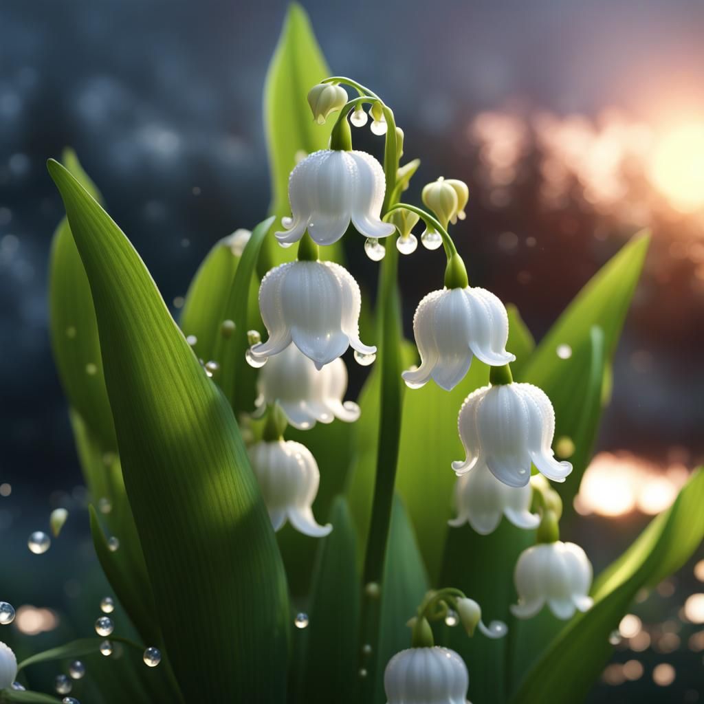 Lily of the valley - AI Generated Artwork - NightCafe Creator