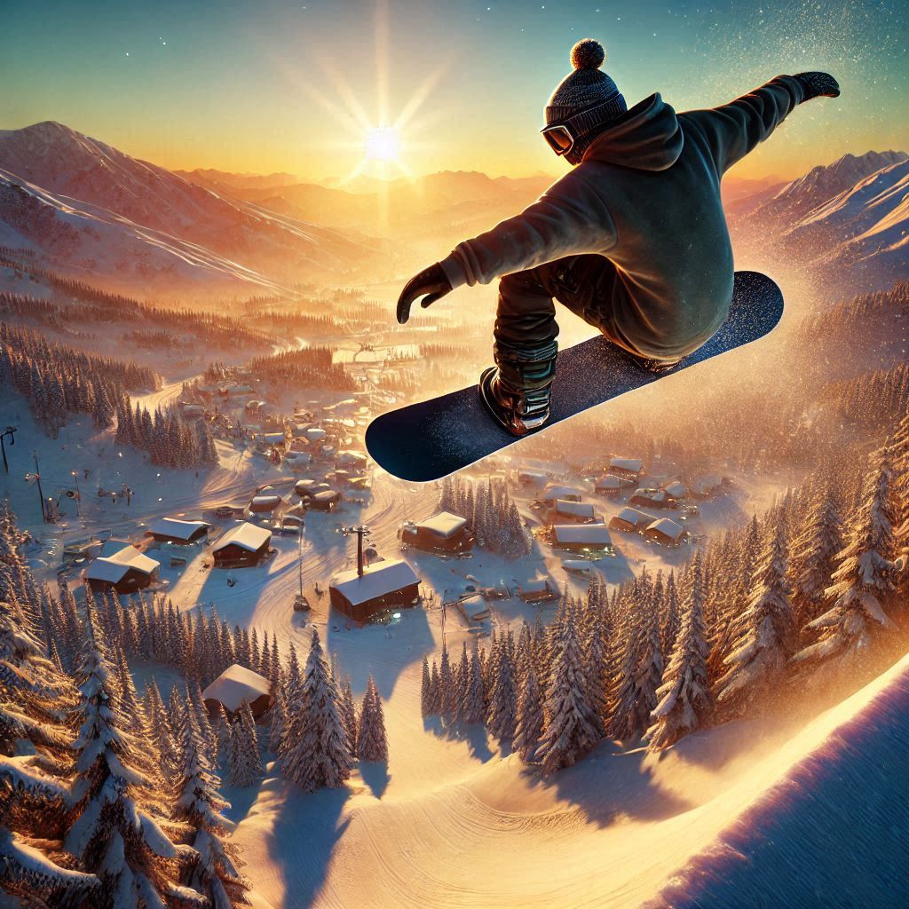 Snowboarder in Air