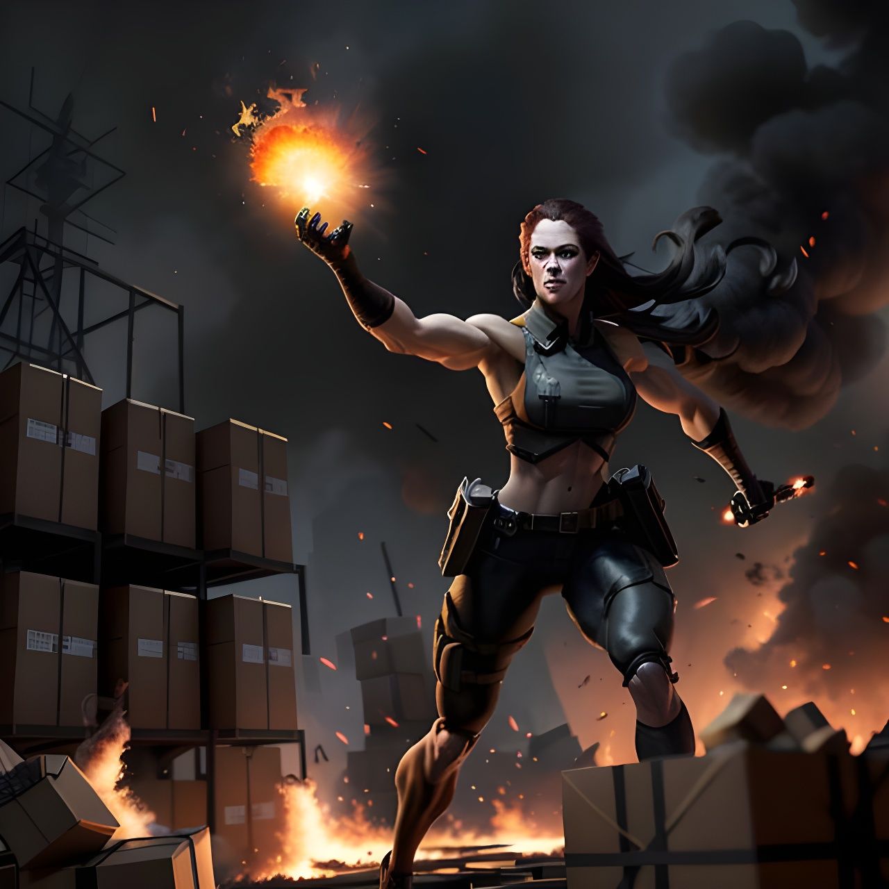 Thermia the Firestarter AI Generated Artwork NightCafe Creator