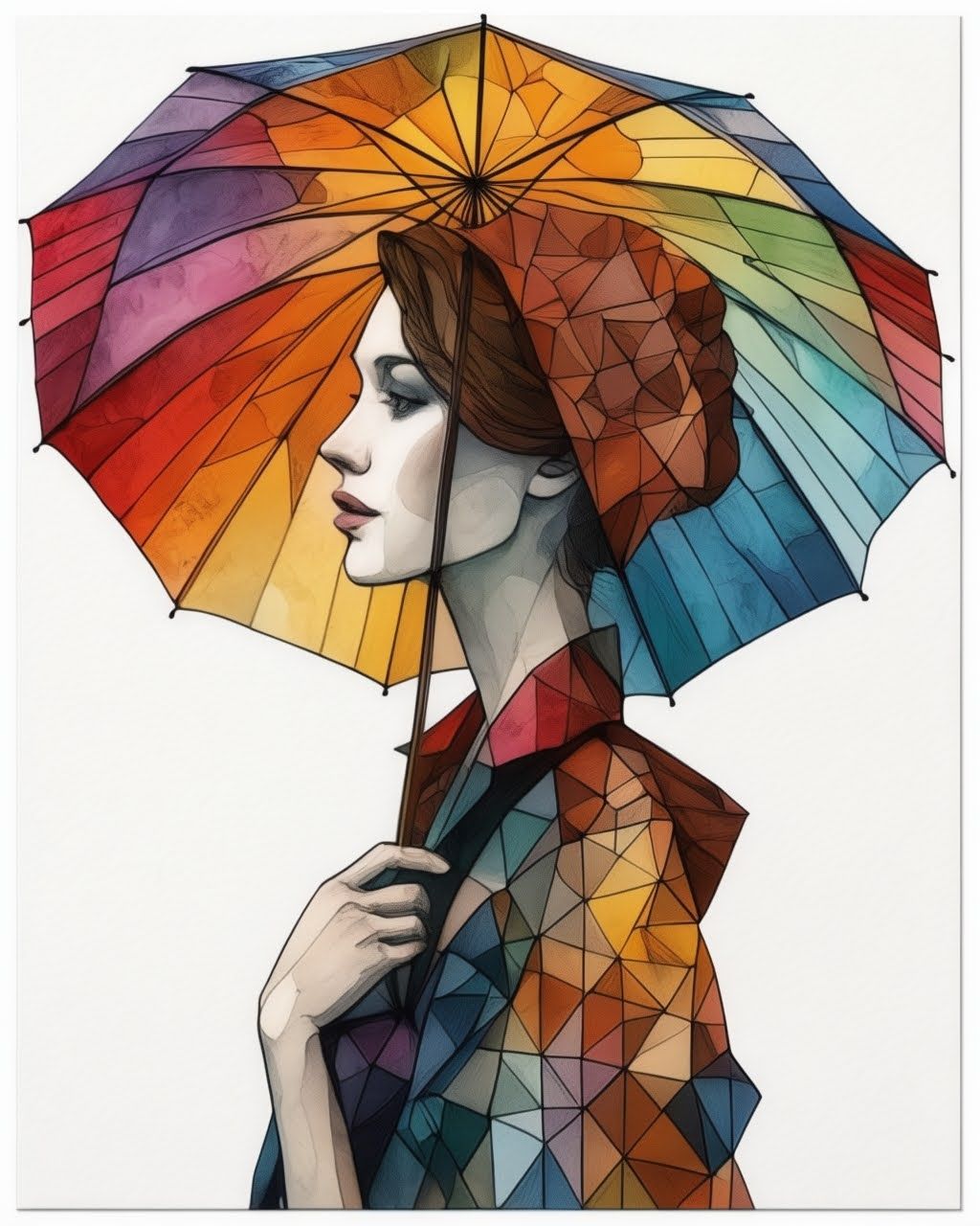 Girl with Umbrella