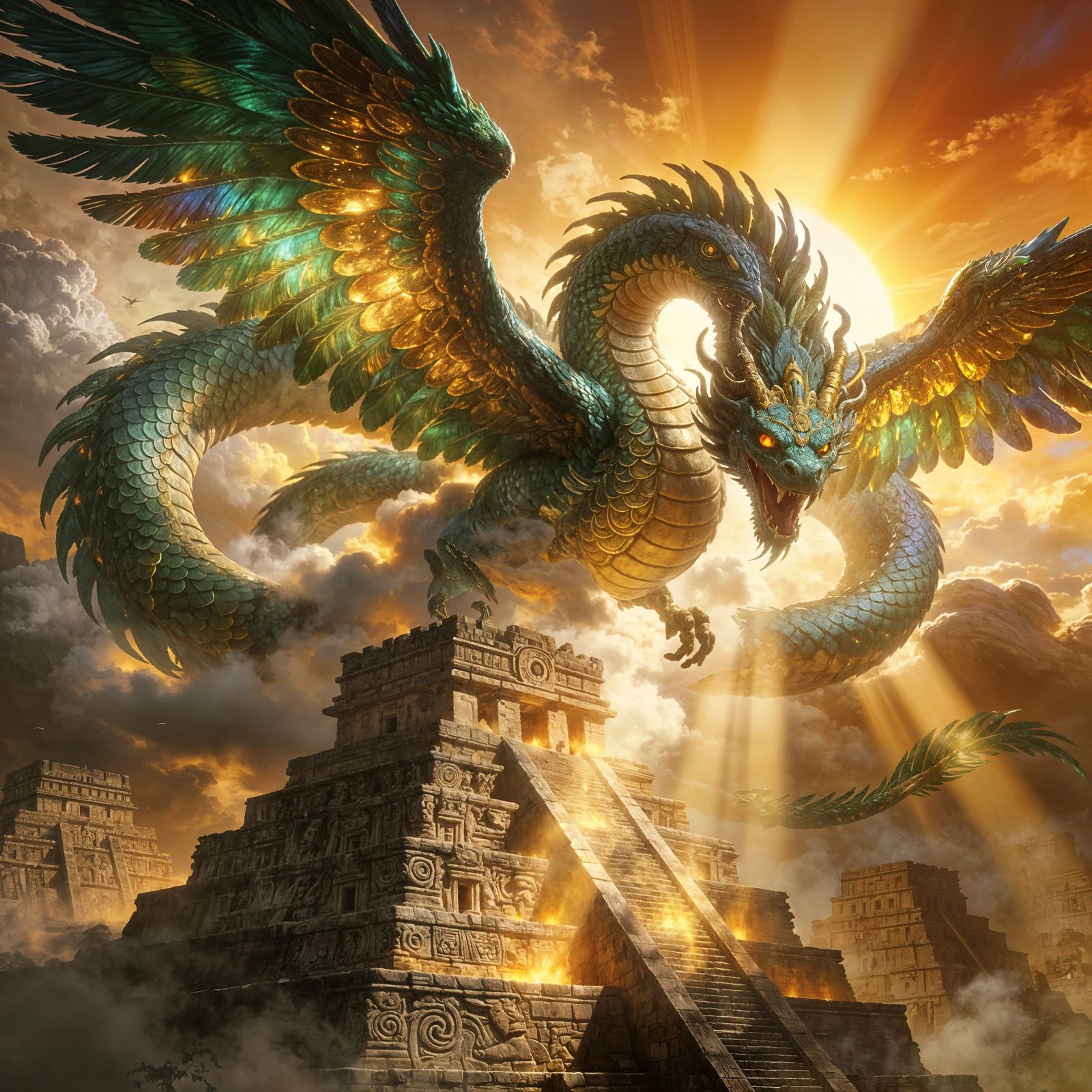 Quetzalcoatl, Breath of the Dawn  by @Michael Pollhans