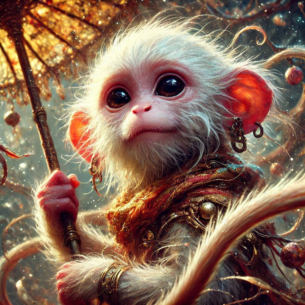 adorable fairy-tale fantasy creature portrait..