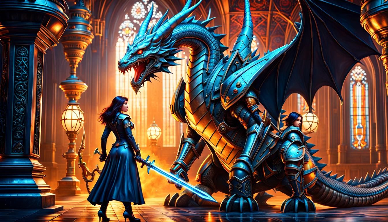 Georgina and the Dragon  by @Dorkish