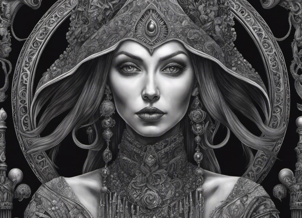 third eye sorceress - AI Generated Artwork - NightCafe Creator