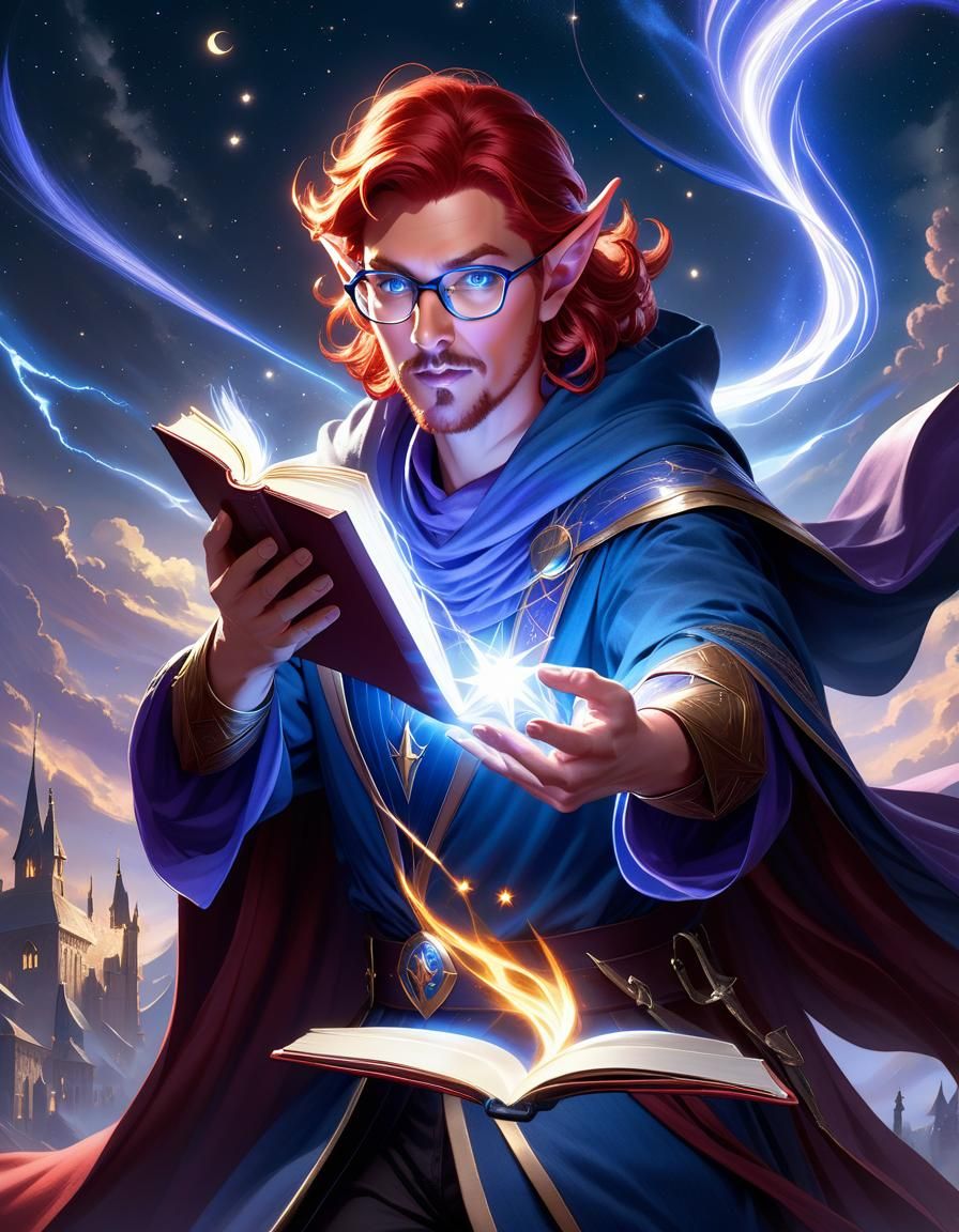 Baltazaar the Elf Mage - AI Generated Artwork - NightCafe Creator