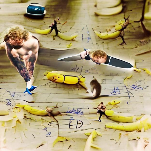 The world's most muscle bound banana fighting to death with ...