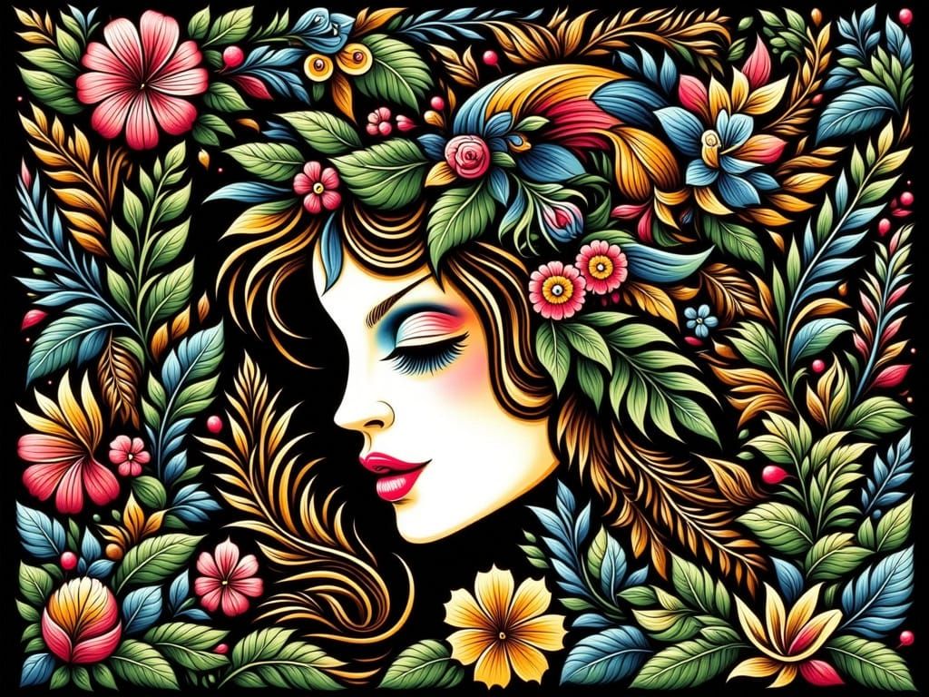 Ethereal Nature Spirit in Tropical Paradise