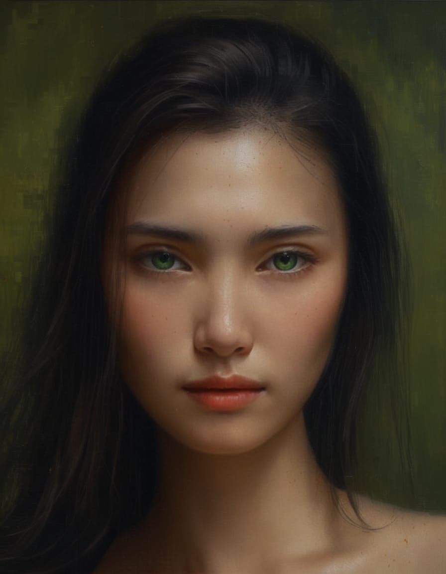 Oil Painting of a Lady