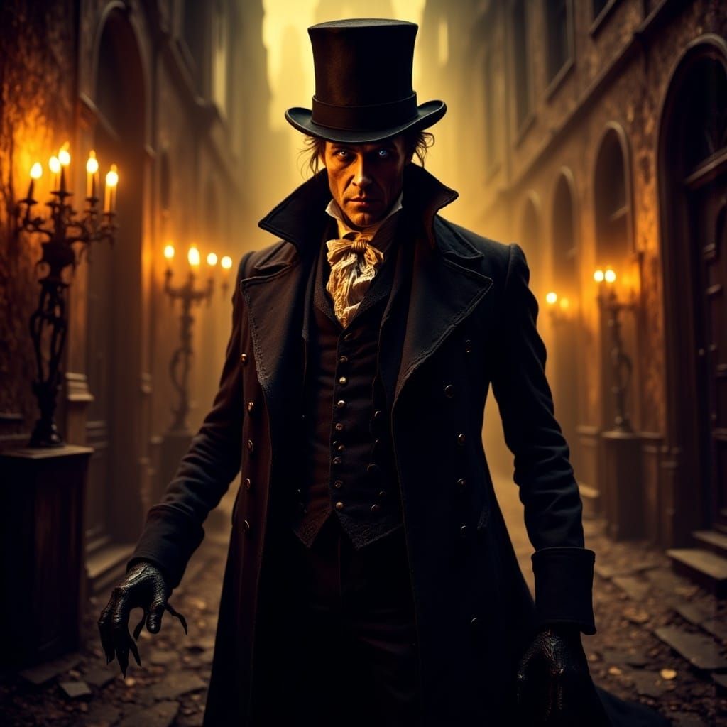 <lora:Victorian Nightmare:1.0> English Victorian Lord under the influence of black magic