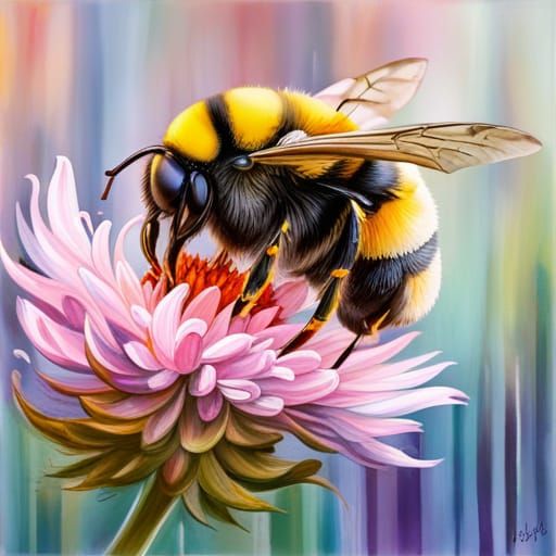 Fuzzy The Bumblebee  by @Kitty Blacksmith