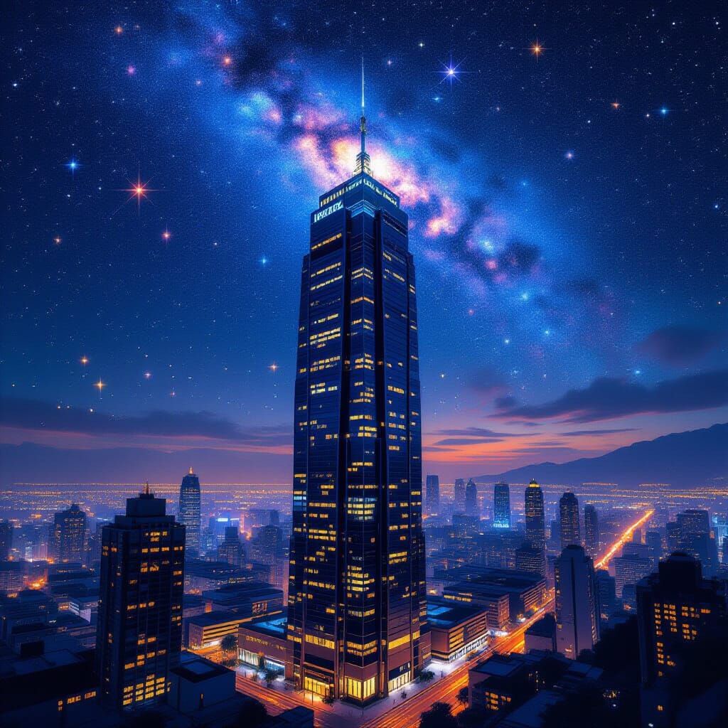 City Sky At Night  by @Chloe