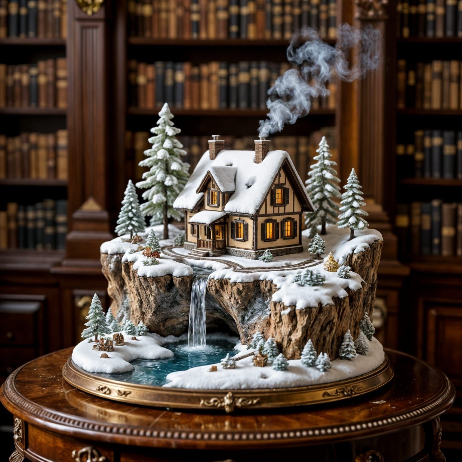 Frozen fountain diorama  by @BM