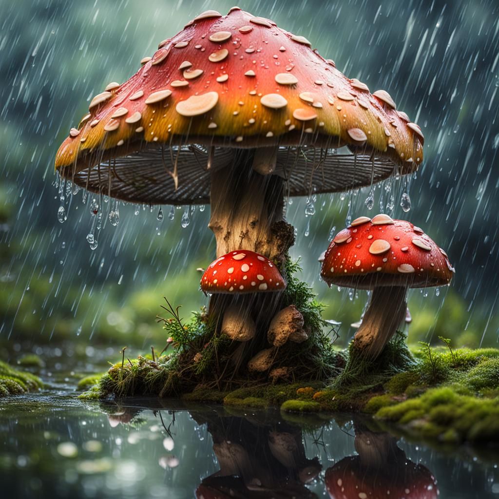 Magic mushroom  by @Flower