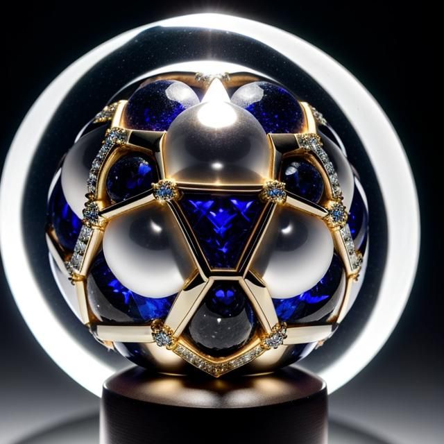300mm Macro photo of a pristine_mystical_orb