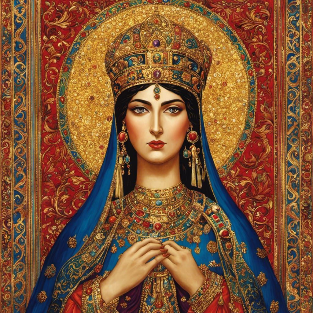 Theodora - Byzantine Medieval Empress - AI Generated Artwork ...