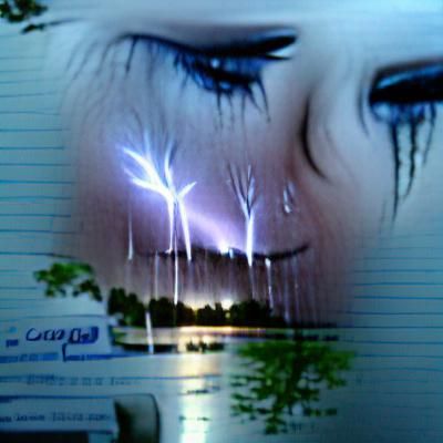 Crying lightning beautiful