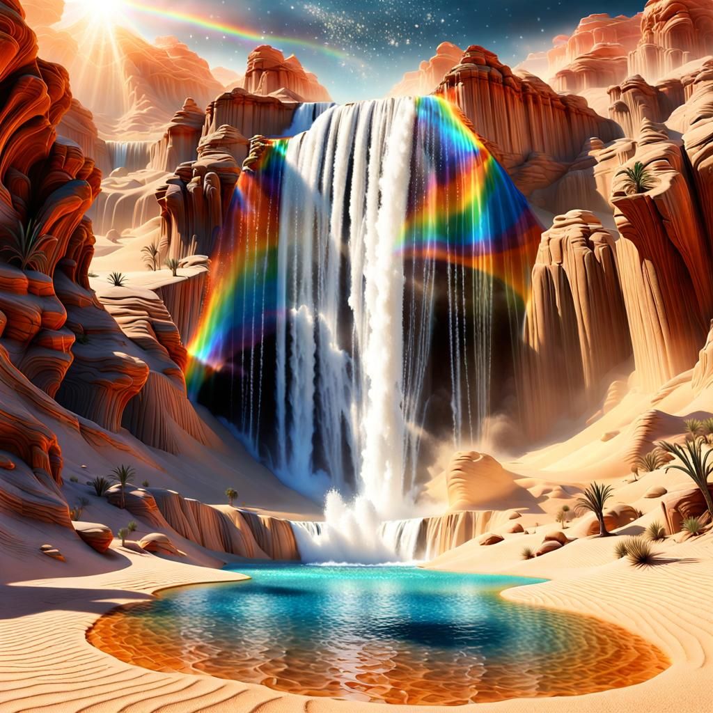 Make The Impossible Possible, Waterfall In The Desert