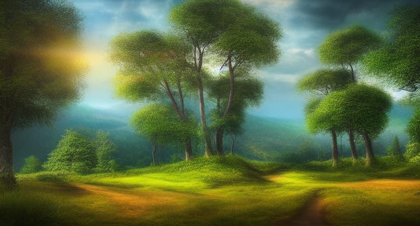 hyper - realistic landscape