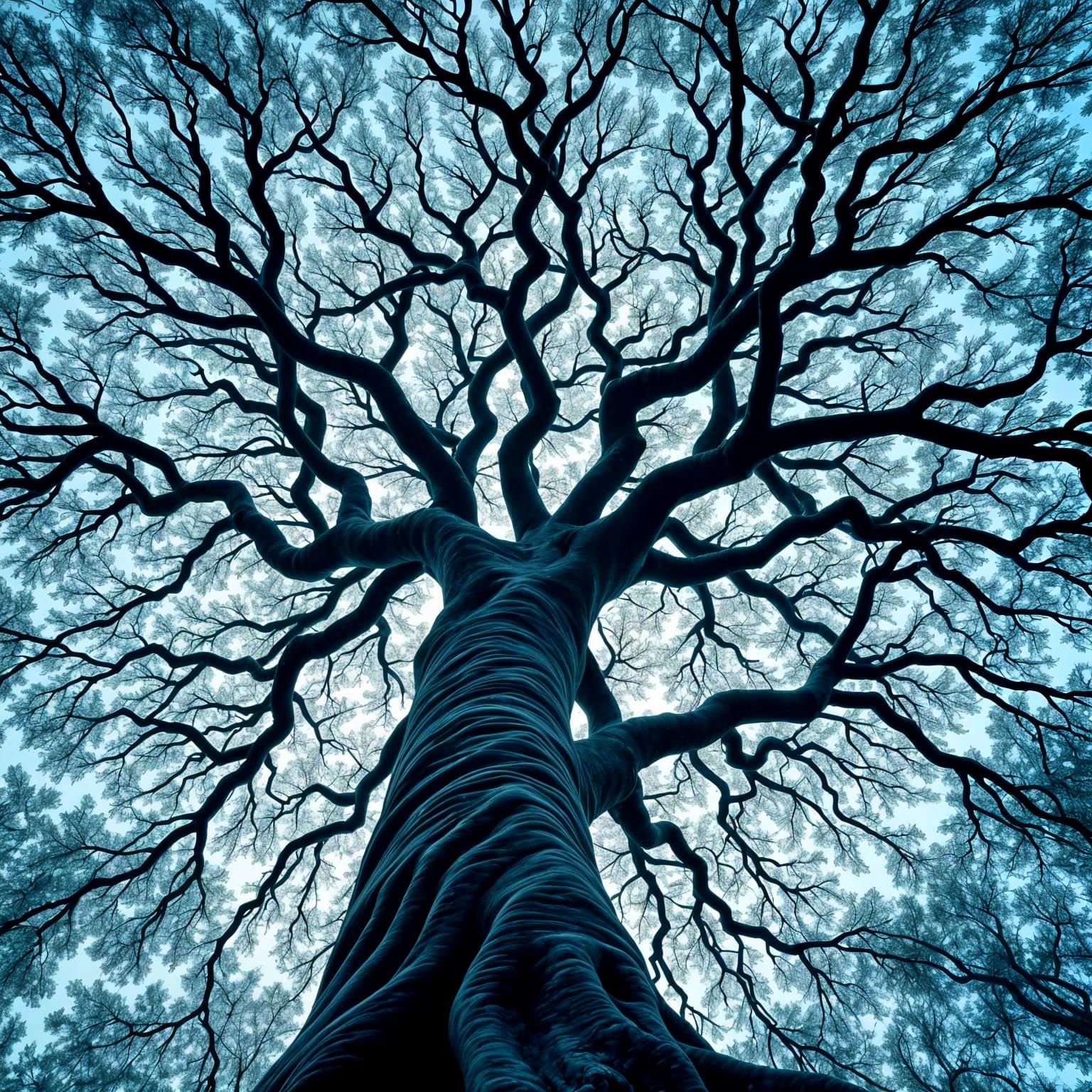 Fractal Tree of Life  by @Yoctocore