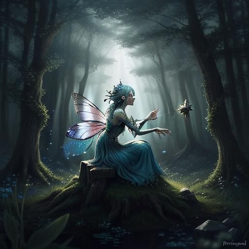 A fairy's existence, bound to magic and wonder, is a stark c...