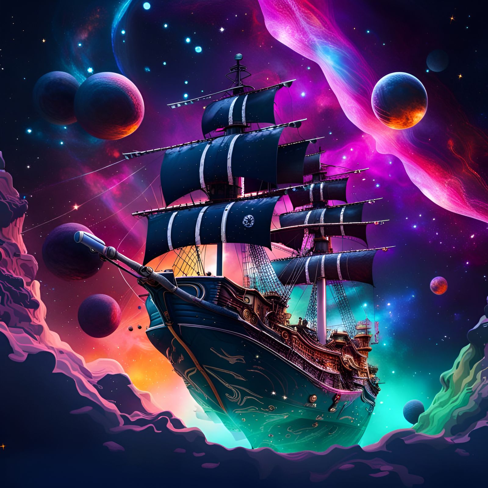 Pirate Ship in Space