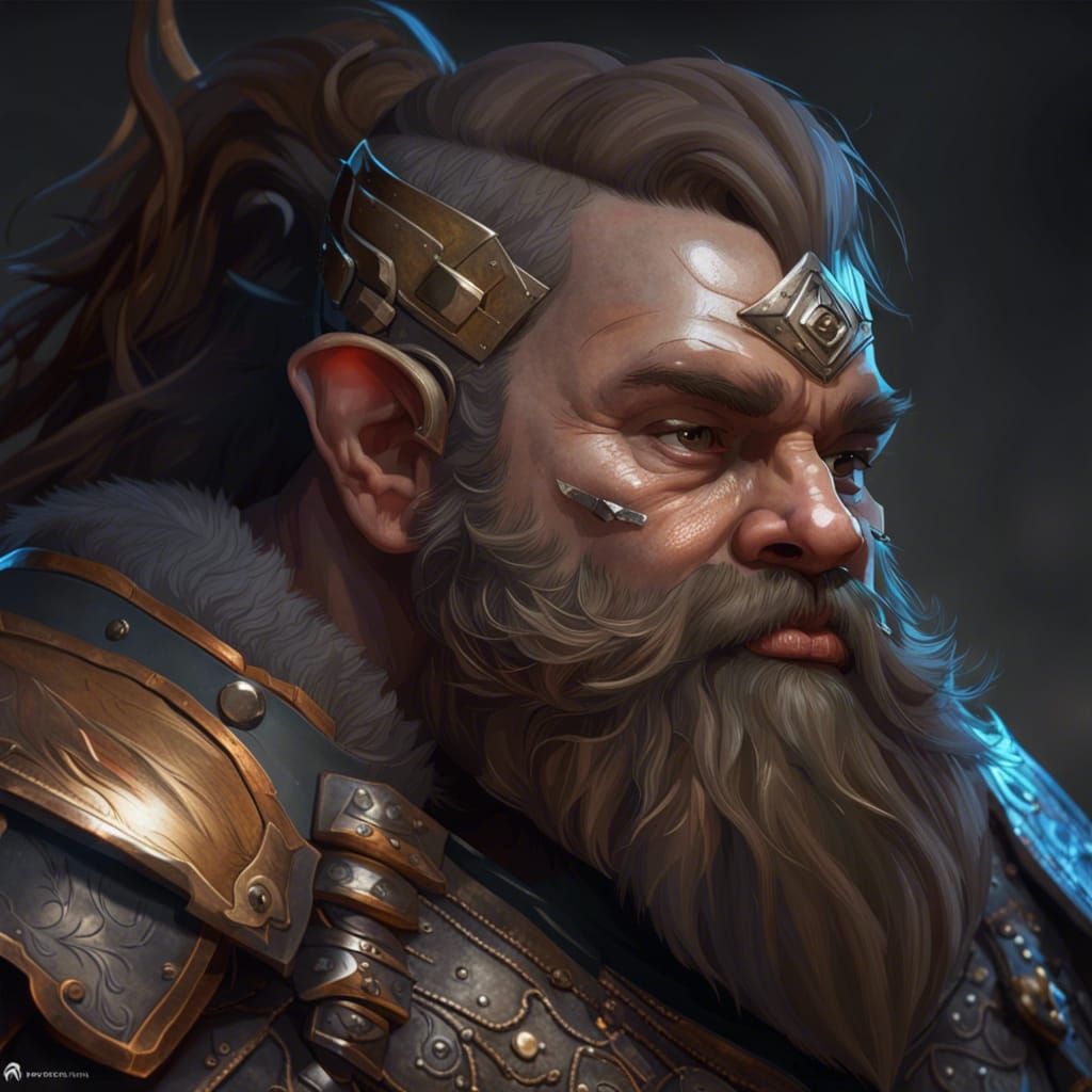 Realistic Dwarf Warrior