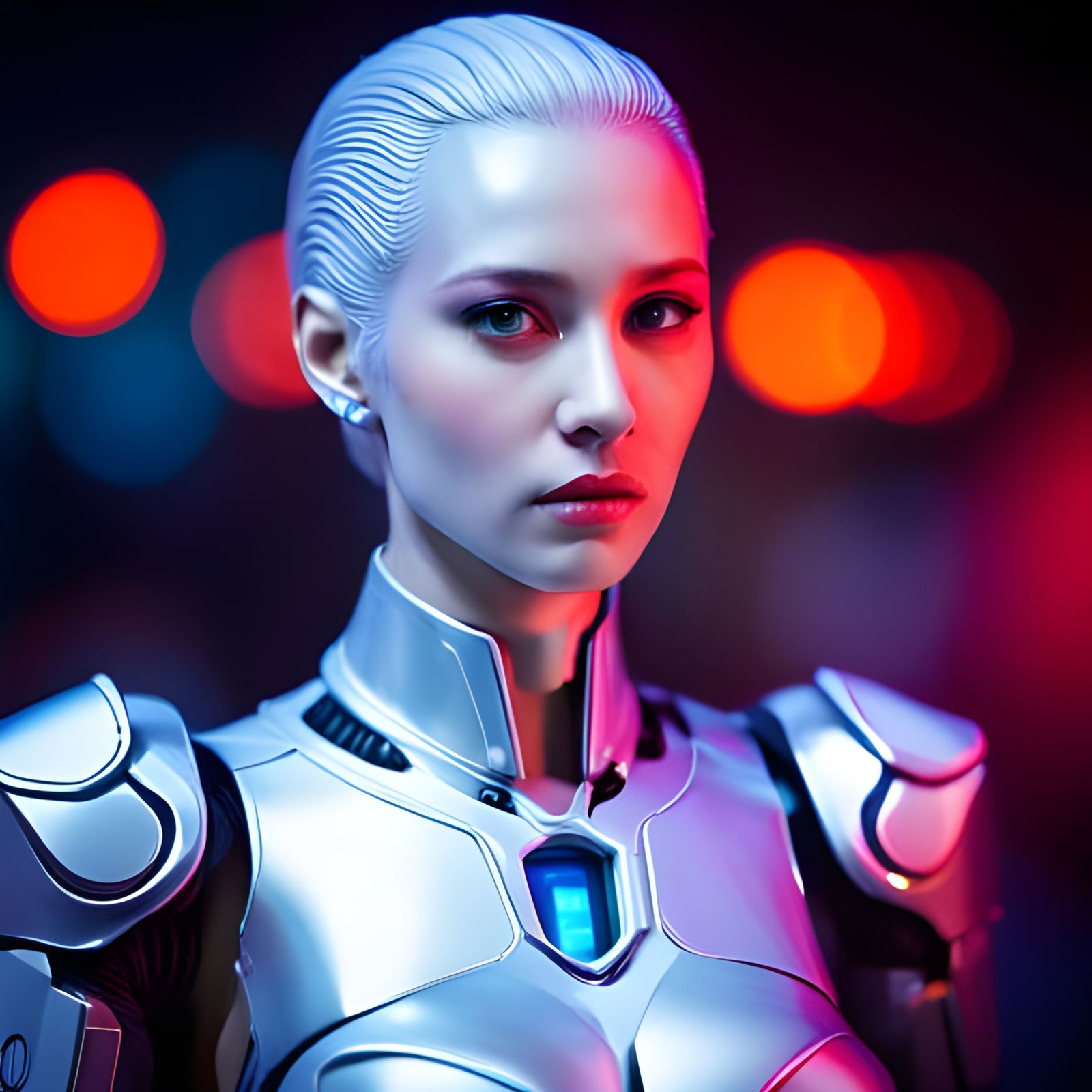 SDXL Female Robot - AI Generated Artwork - NightCafe Creator