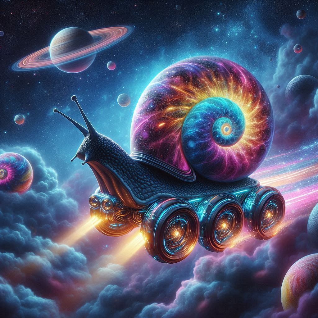 Cosmic snail