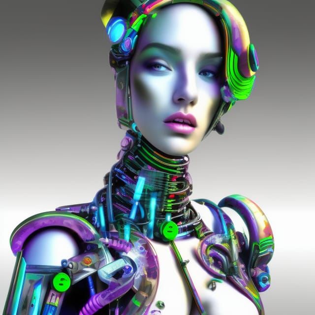 Queen of Robots. 2 - AI Generated Artwork - NightCafe Creator