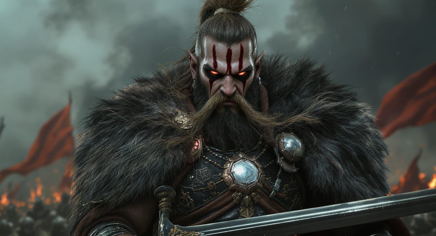 Ancient Slavic warrior