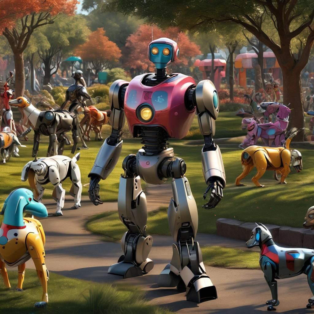 high tech eerie humanoid robot, 4k resolution, hyper comedia...