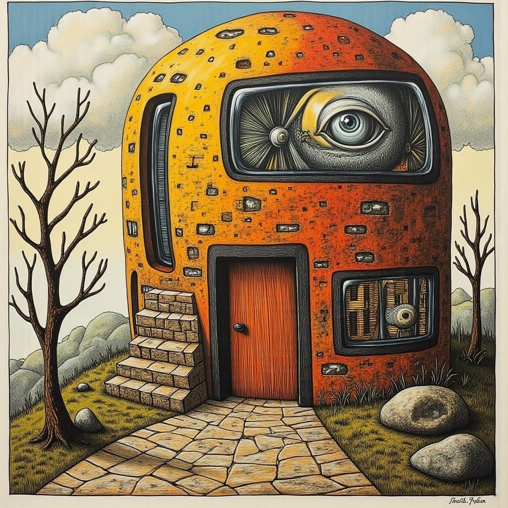 <lora:Amazing Surrealism:1.0> futuristic house