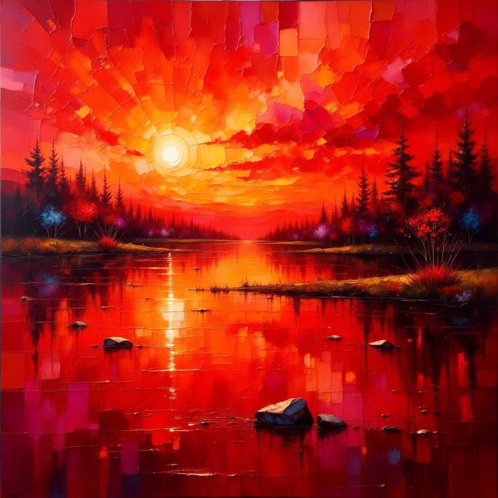 Fire sunset   by @Goosie Girl 