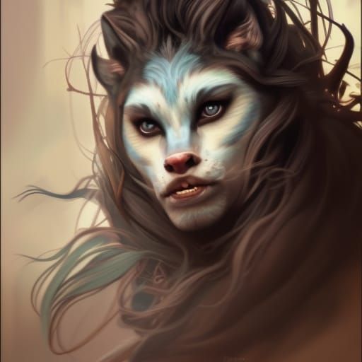 Werewolf transforming (2) - AI Generated Artwork - NightCafe Creator