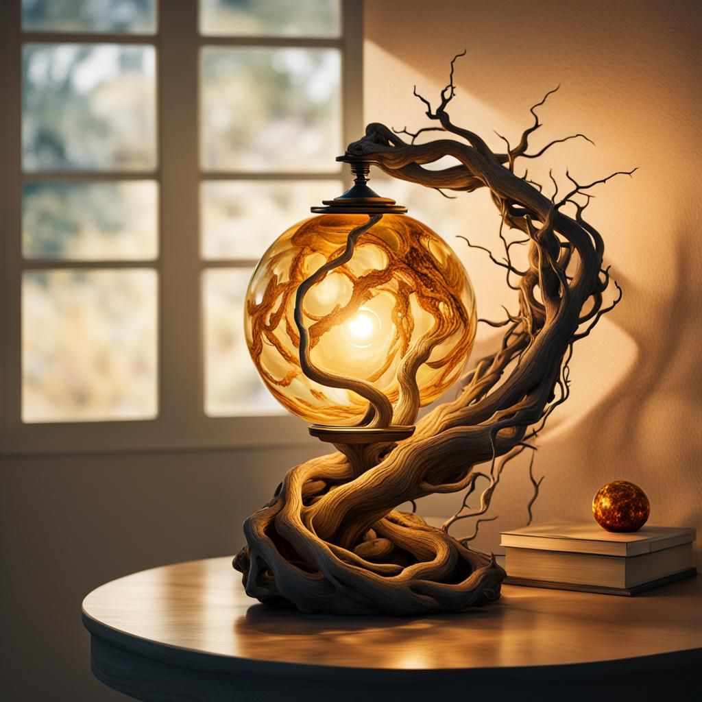 Twisted Root Lamp  by @undefined