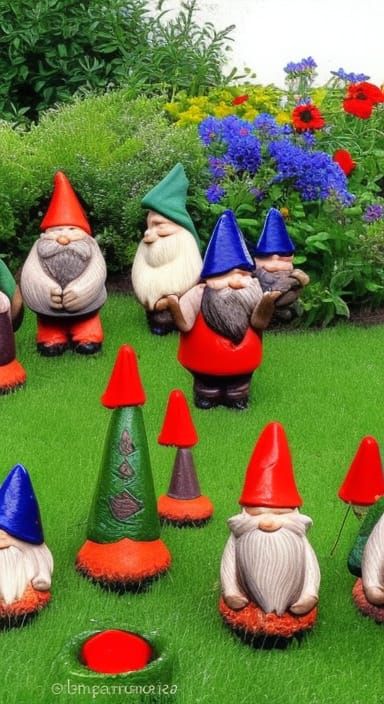 Garden full of gnomes