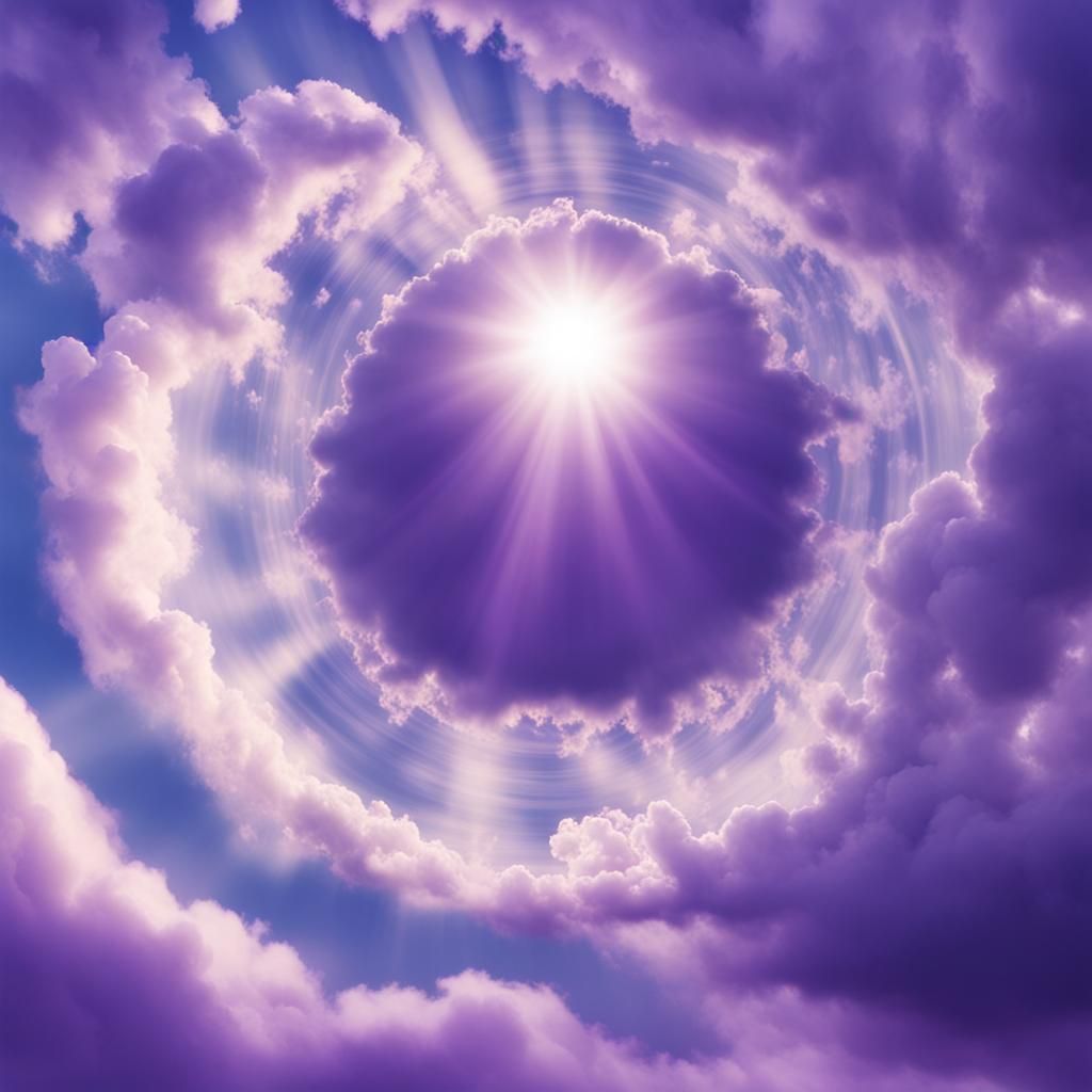 Purple sunshine