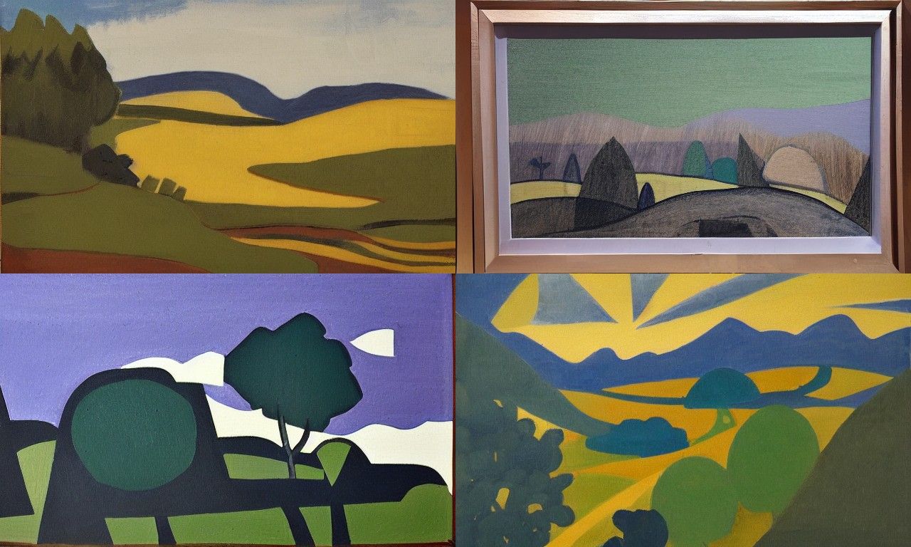 Landscape in the style of Modernism