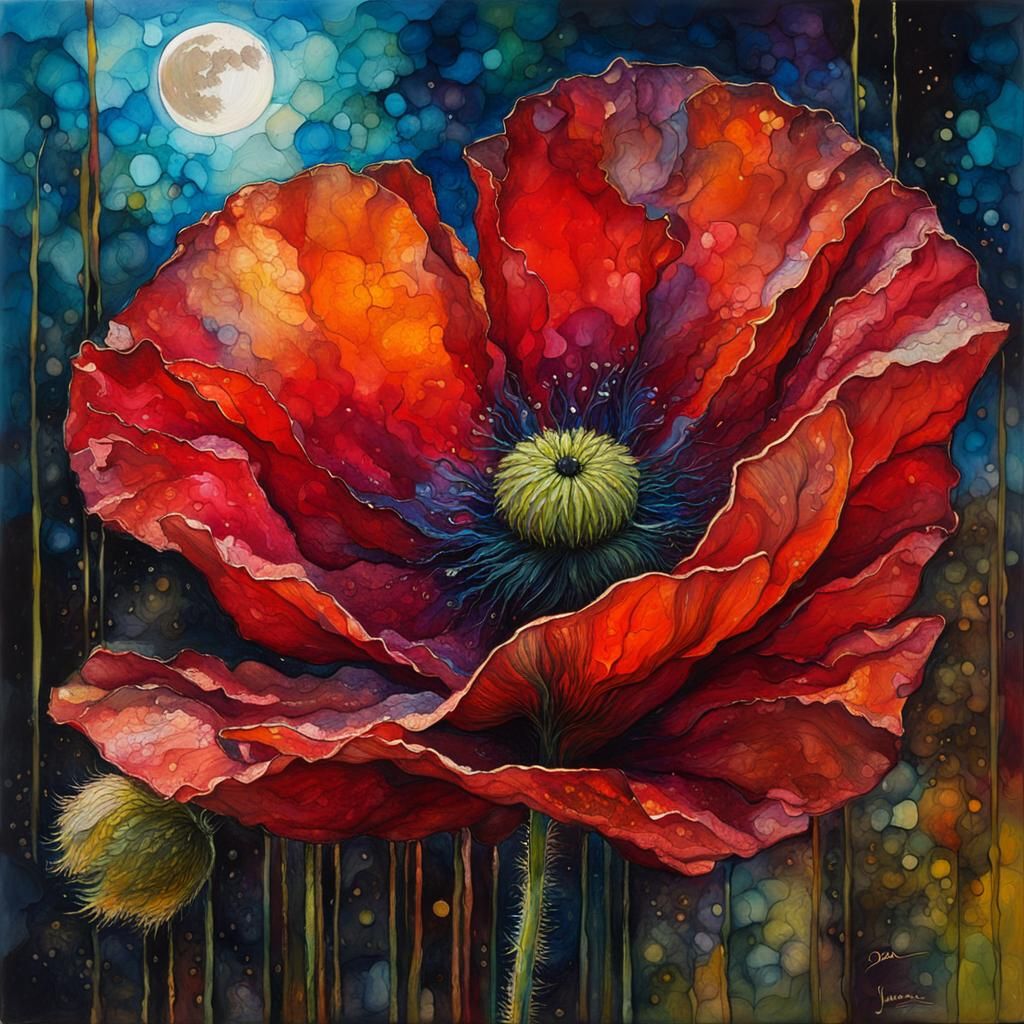 A red poppy   by @Maria