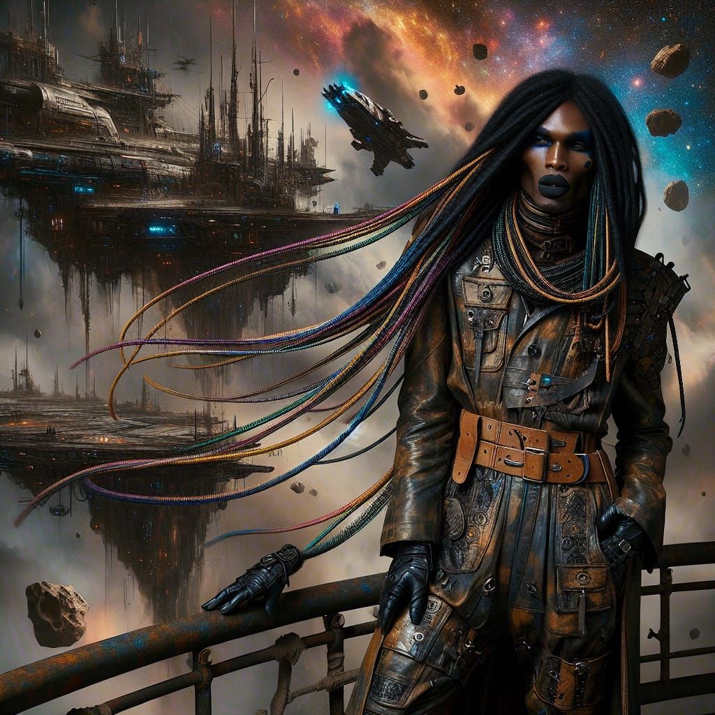 20 - VIDEO - Space Pirate - Very modified prompt in Dall-e3 - Zeffran in the past