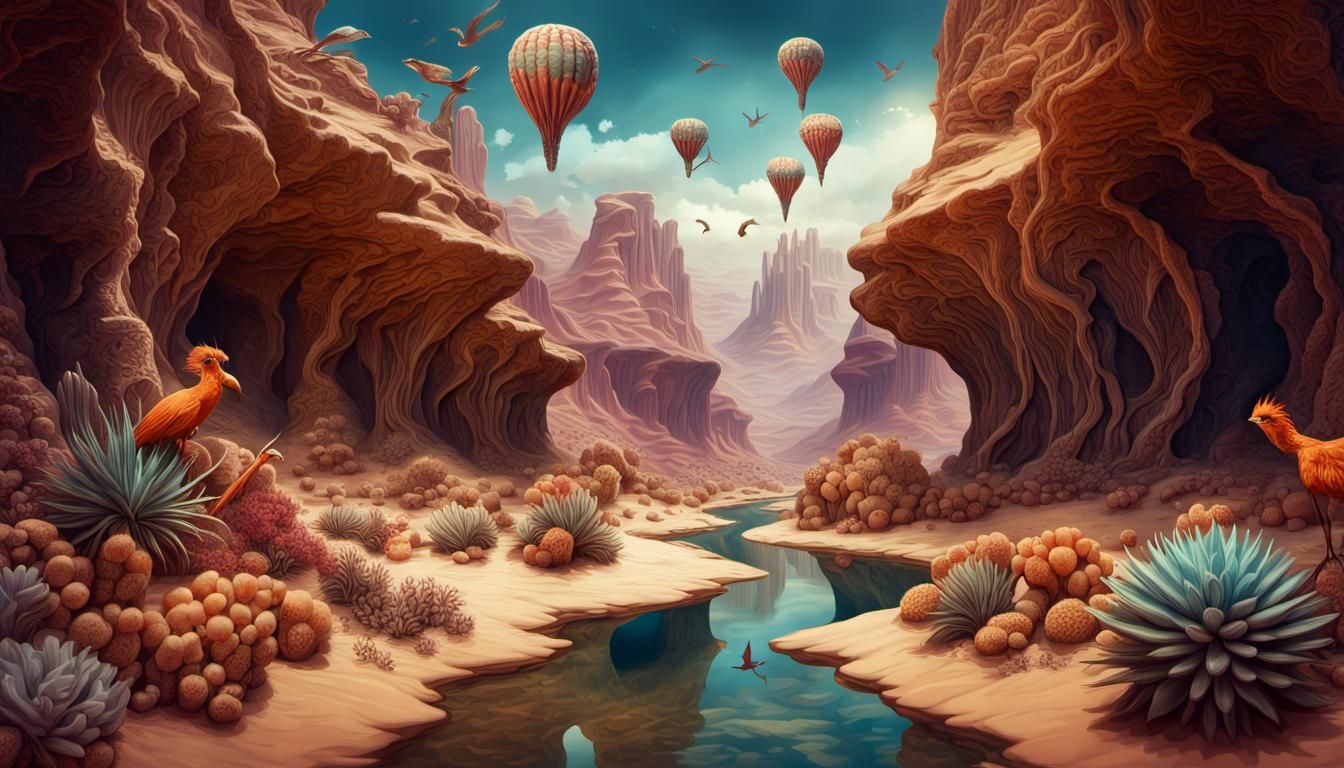 Down in the Canyon   by @Charlotte