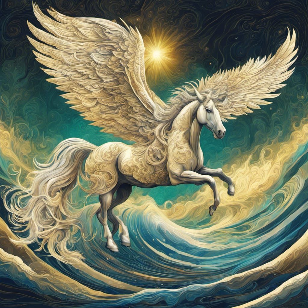 Pegasus - AI Generated Artwork - NightCafe Creator