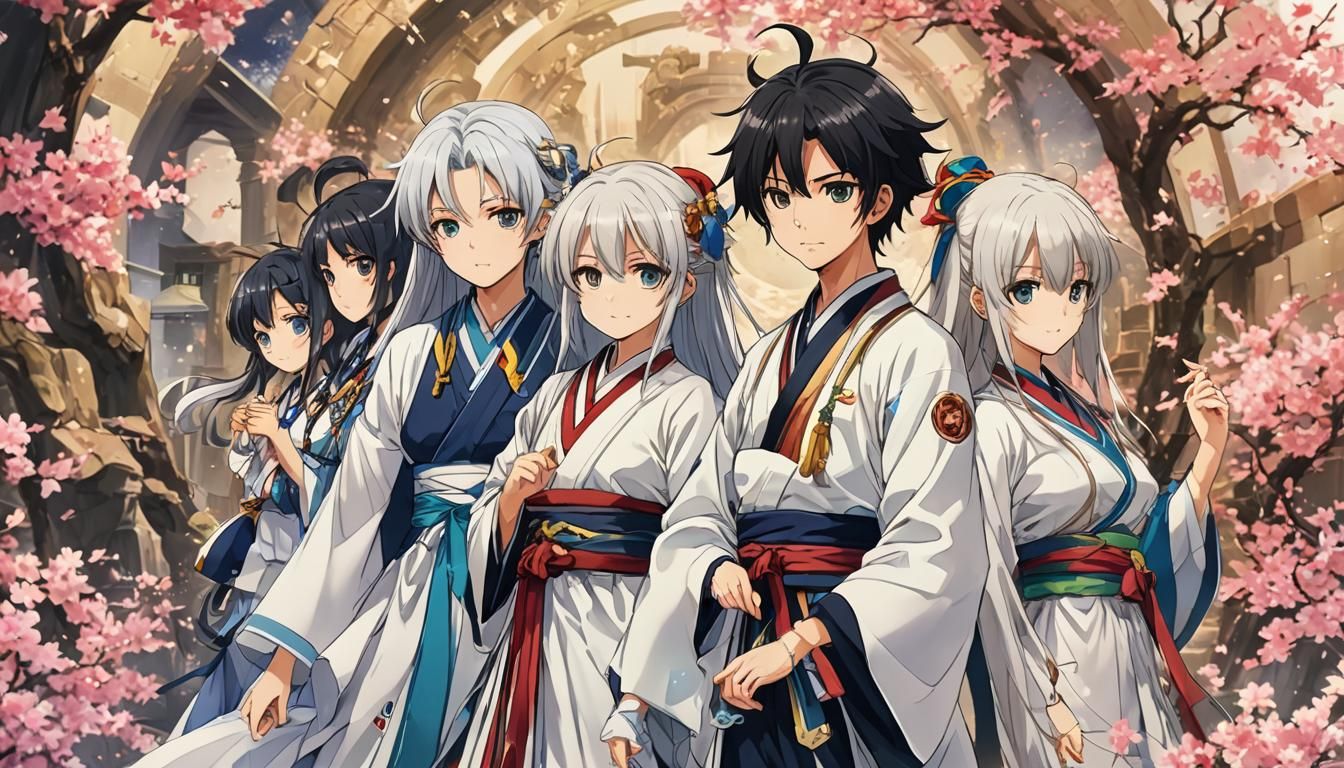 Anime Princess Praying for World Peace