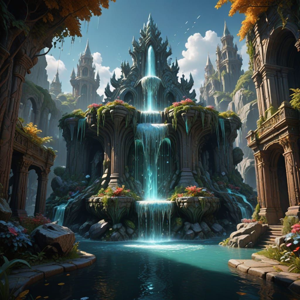 crystal fountain   by @Crush1980