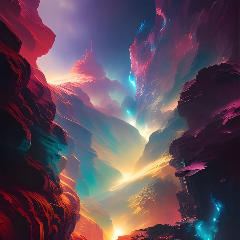 Cosmic Chasm - AI Generated Artwork - NightCafe Creator