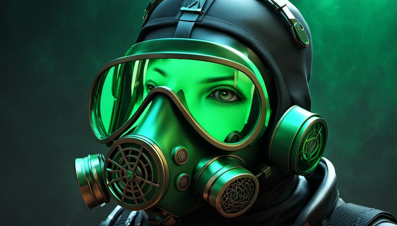 Original Gas Mask 4 Hyperreal - AI Generated Artwork - NightCafe Creator