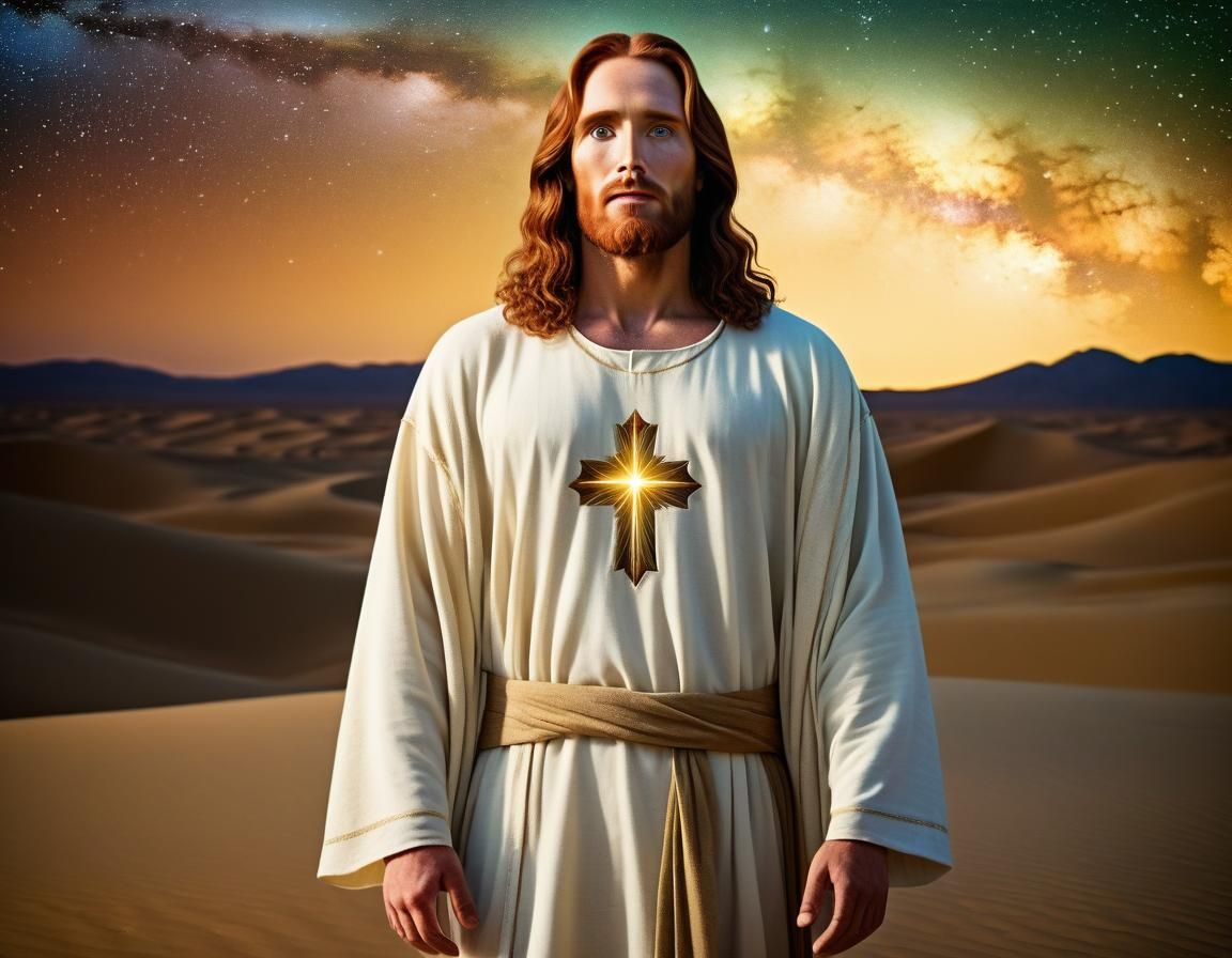 Beautiful Jesus Christ full-figured, redhaired,greeneyed,tall and thin ...