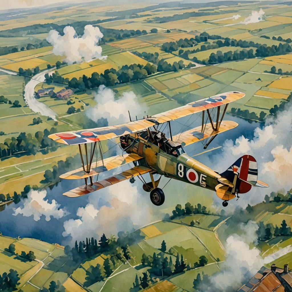 Biplane  by @medragon