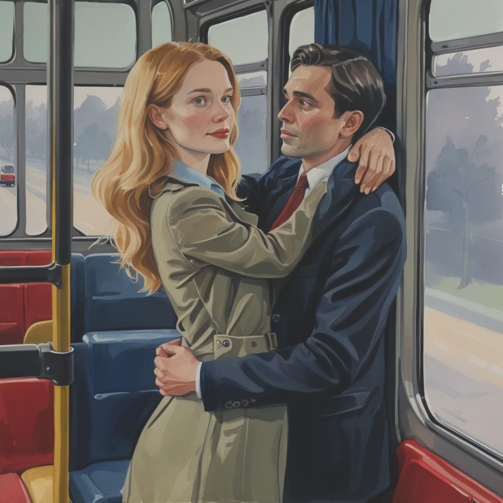 Couple on a Bus