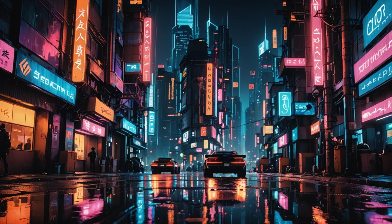 the bank of international settlements known as "the tower of basel" in a cyber-punk lighting setting like the shadowrun universe cyberpunk 2...